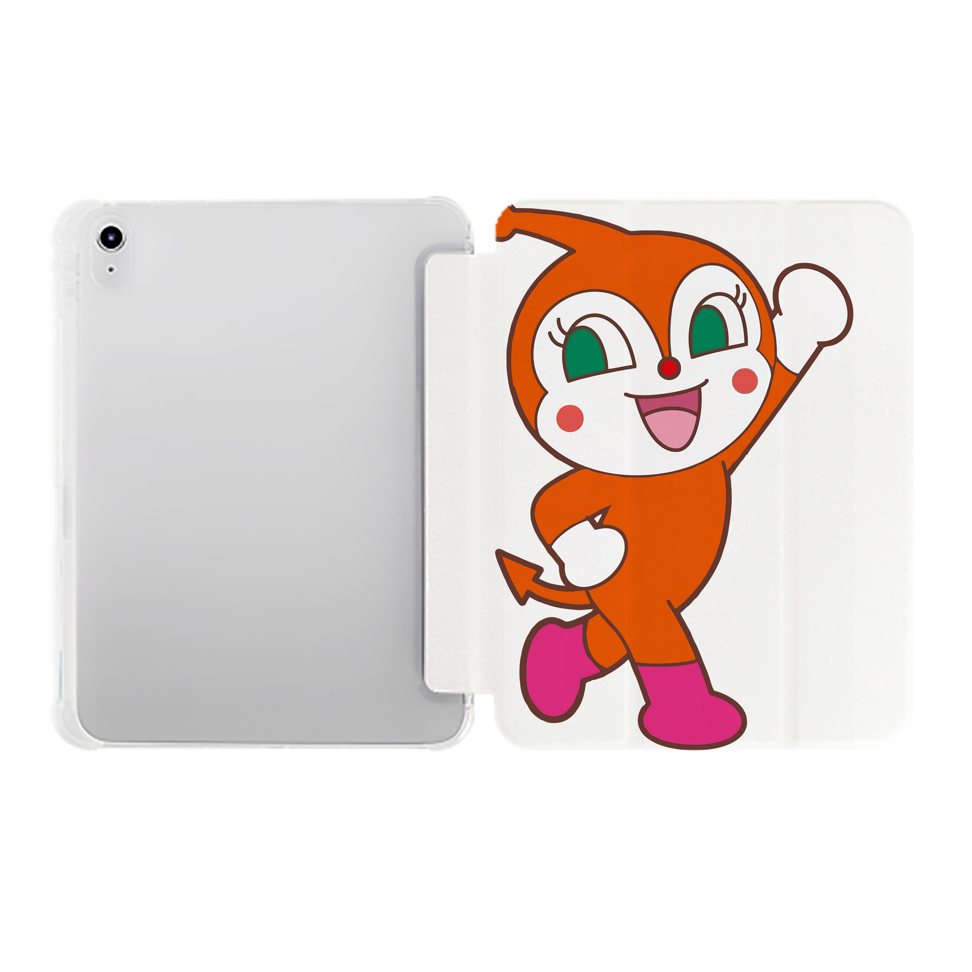 （画像用） アンパンマン Anpanman IPad ケース ペン収納付き 三つ折りスタンド PUレザー×シリコン 対応機種9.5/10.5/10.9インチ